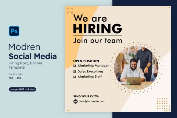 Attract Top Talent with the We Are Hiring Social Media Post 03