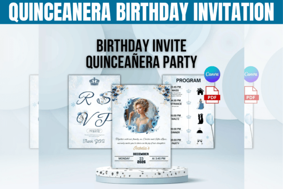 Elegant Quinceañera Birthday Invitation Template: A Designer's Review