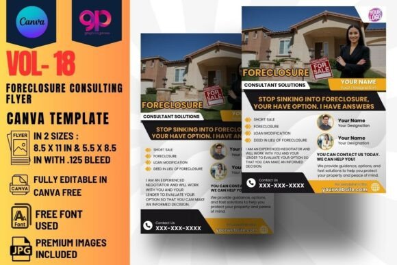 Foreclosure Consulting CANVA Flyer VOL18: Your Blueprint for Professional Outreach