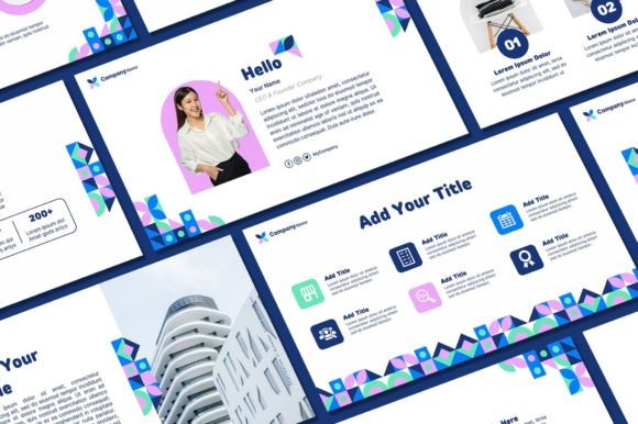 Geometric Powerpoint Template: Clean Lines for Impactful Decks