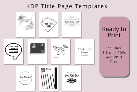 KDP Title Page Templates: Elevate Your Book's First Impression