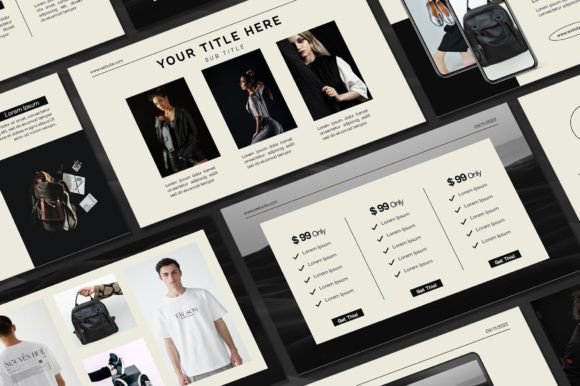 Mastering Monochrome: The Black and White PowerPoint Template