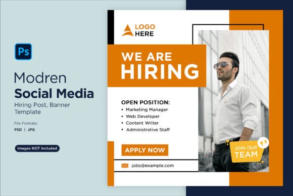 Modern Hiring Graphics: The We Are Hiring Social Media Post 75