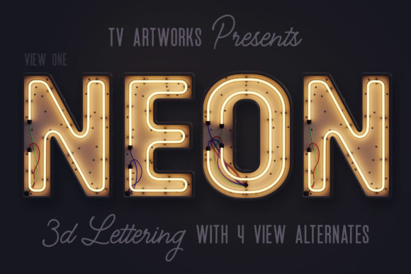 Modern Neon 3D Lettering: A Designer's Toolkit for Electric Visuals