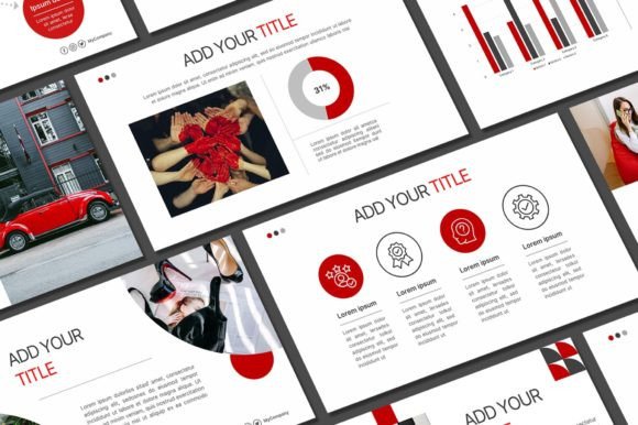 Red Powerpoint Template Business: Your Brand's Bold New Voice