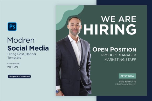 Streamline Your Hiring with We Are Hiring Social Media Post 01