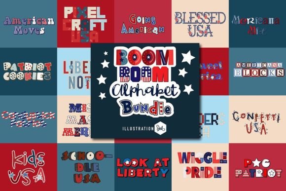 Unleash Your Creative Spirit with the Boom Boom Full Color Font Bundle