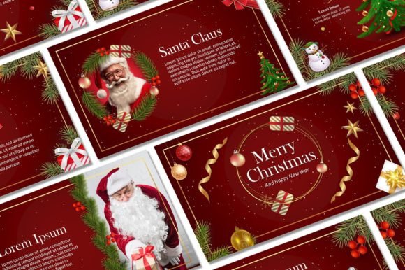 Unlock Festive Creativity: The Merry Christmas Powerpoint Template by Sky Creation