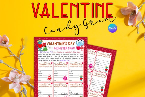 Valentine's Day Candy Gram Template, Sch: A Sweet Design Asset